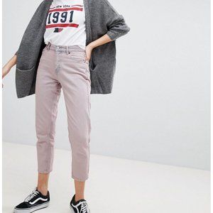 Pull & Bear Mom Jean in Pink Purple, Size 0 and 2